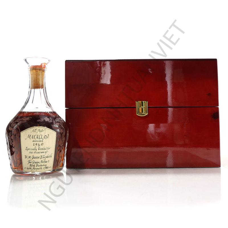 Macallan 1940 The Queen Mother 80th Birthday