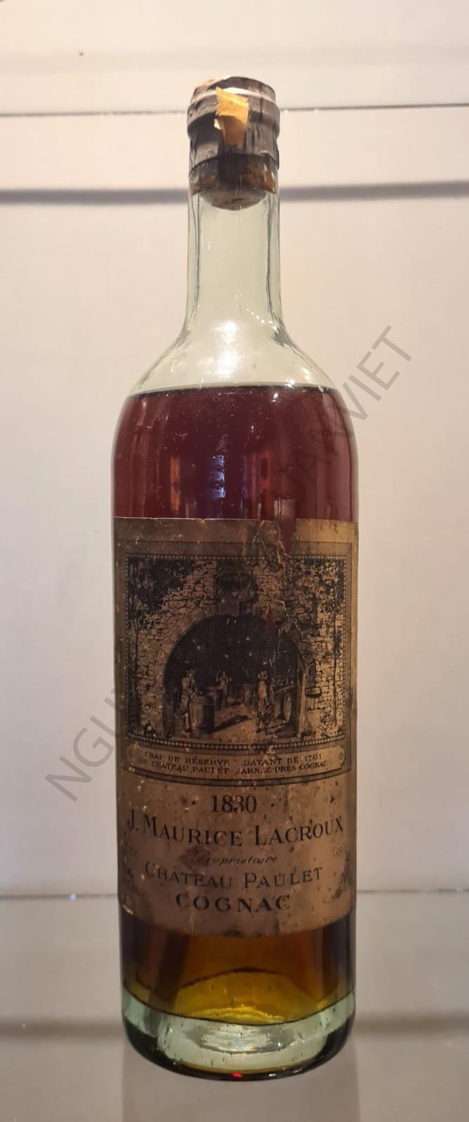 1830 Ch. Paulet J. Maurice Lacroux Cognac